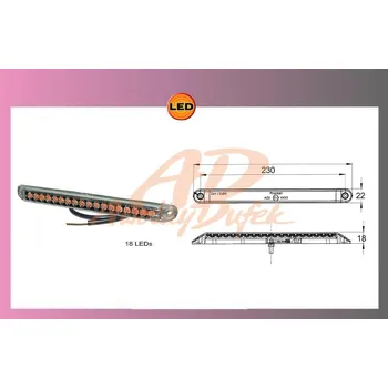 Osvětlení automobilu světlo mlhové LED-PRO CAN XL,24V-