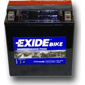 Auto-moto baterie Motobaterie EXIDE BIKE Maintenance Free 14Ah, 12V, YTX16-BS ETX16-BS