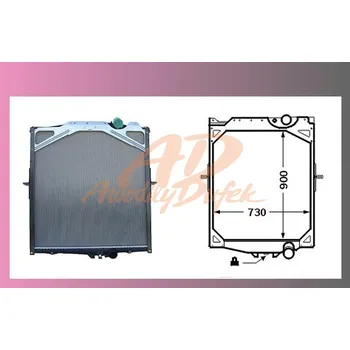 Chladič motoru chladič vody VOLVO FH12,FM12-s rámem