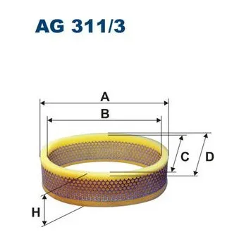 Vzduchový filtr Vzduchový filtr Filtron AG311/3