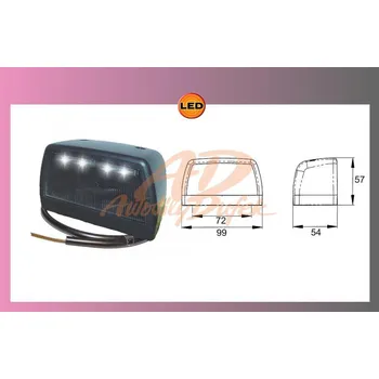 Osvětlení SPZ osvětlení SPZ-LED,24V,+0,5m kabel