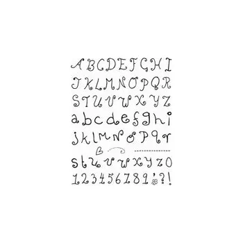 Dětské razítko Razítka gelová L 14x18cm Písmenka a čísla školáka