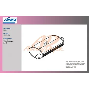 Tlumič výfuku tlumič výfuku IVECO ECARGO 80-oválný