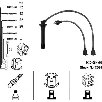 Zapalovací kabel Sada kabelů pro zapalování NGK RC-SE94