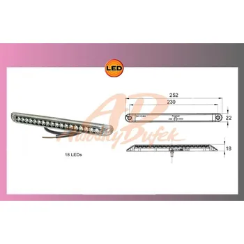 Osvětlení automobilu světlo zpětné LED-PRO-CAN XL 24V