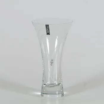 Sklenice Skleněná váza se Swarovski Elements srdce v srdci 18 cm