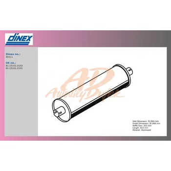 Tlumič výfuku tlumič výfuku MAN 10