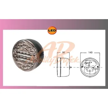 Osvětlení automobilu světlo zpětné LED-24V-kulaté