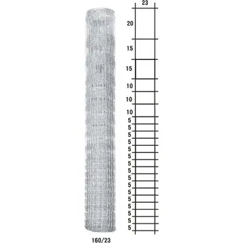 Pletivo Lesnické pletivo uzlové - výška 160 cm, drát 2,0/2,8 mm, 23 drátů