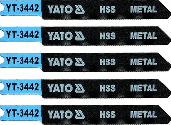 Pilový plátek List pilový do přímočaré pily na kov typ U 36TPI sada 5 ks Yato YT-3442