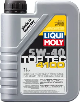 Motorový olej Liqui Moly Top Tec 4100 5W-40