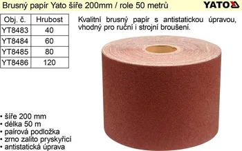 Brusný papír Brusný papír F 200 mm P60 role 50 m Yato YT-8484