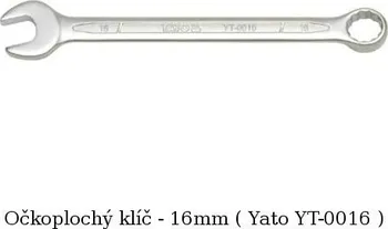 Klíč Klíč očkoplochý 16 mm Yato YT-0016