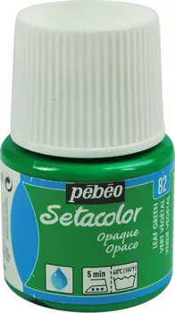 Speciální výtvarná barva Barva na textil PÉBÉO SETACOLOR OPAQUE - zelená listová 45ml
