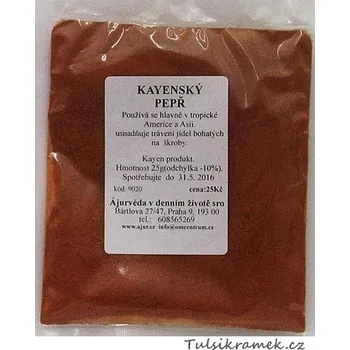 Koření Ájurvéda v denním životě KAYENSKÝ PEPŘ 25g