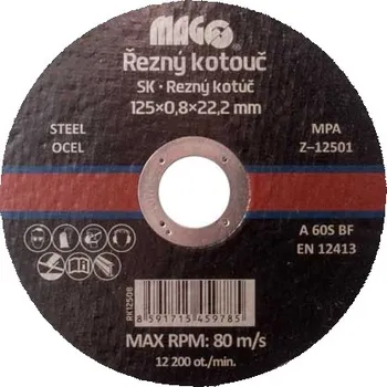 Řezný kotouč Řezný kotouč kov 125/0,8/22,2