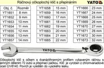 Klíč očkoplochý ráčnový 23mm Yato…