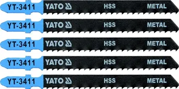 Pilový plátek List pilový do přímočaré pily na kov typ T 8TPI sada 5 ks Yato YT-3411