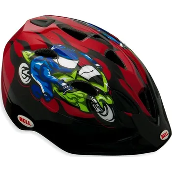 Cyklistická přilba Helma Bell TATER Red Moto GP Flames velikost: XS