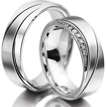 Prsten Snubní prsteny z chirurgické oceli OC1056