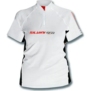 cyklistický dres Dres Silvini FORZA WD05 LADY White Red Velikost: XL