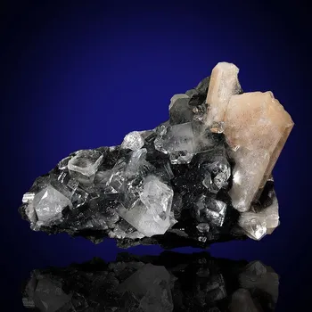 Přírodní kámen Apofylit + stilbit z Indie 150x105mm