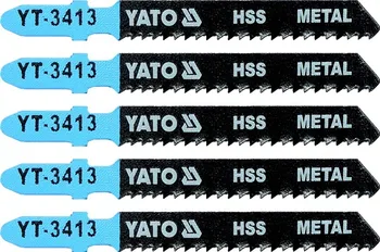 Pilový plátek List pilový do přímočaré pily na kov typ T 12TPI sada 5 ks Yato YT-3413