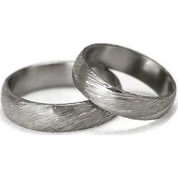 Prsten Snubní prsteny damasteel - Voda DA1016