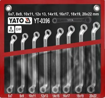 Klíč Klíče očkové vyhnuté sada 8 ks 6-22mm Yato YT-0396