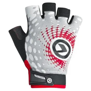 Cyklistické rukavice Rukavice Kellys IMPACT Short White Grey Red Velikost: XS