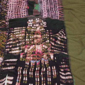 Úplet zelený 14602, vzor mrakodrap š.150