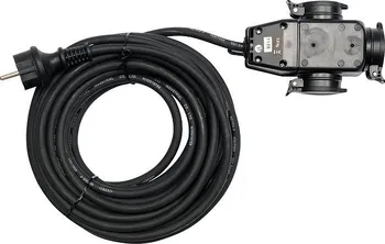 Prodlužovací kabel Prodlužovací kabel s gumovou izolací 10m -3zásuvky Yato YT-8116