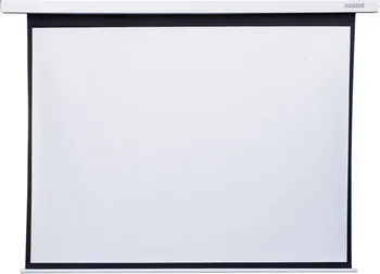 Projekční plátno 4World Elektrické promítací plátno, dálkový ovladač, 170x128 (4:3) bílá matná