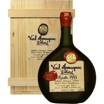 Brandy ARMAGNAC DELORD MILLÉSIMÉS 1993 40% 0,7 (Dřevěný obal)