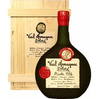 Brandy ARMAGNAC DELORD MILLÉSIMÉS 1996 40% 0,7 (Dřevěný obal)