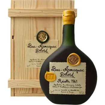 Brandy ARMAGNAC DELORD MILLÉSIMÉS 1961 40% 0,7 (Dřevěný obal)