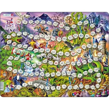 Puzzle Larsen puzzle a hra v jednom - ŽEBŘÍKY, 40 dílků