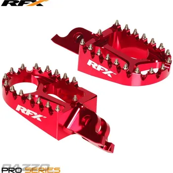 Duralové stupačky RFX Pro Series Footpegs Honda CR125 CR250 / CRF250R CRF450R Red