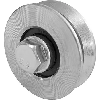 Pohon brány Pojezdová kladka ø60 mm se šroubem a s V drážkou pro kolejnicové brány - H/06V/60