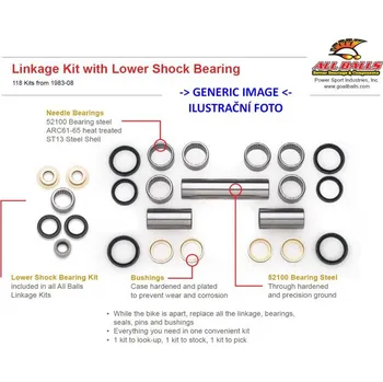 Přepákování KAWASAKI KX 125, 250 99-04 (Ložiska přepákování All Balls)