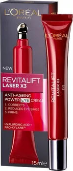 Péče o oční okolí L'Oréal Revitalift Laser X3 oční krém proti vráskám 15 ml