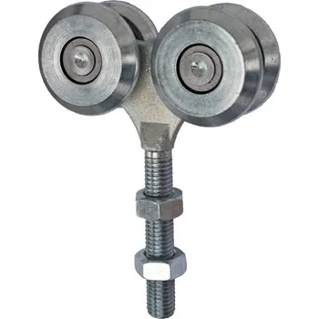 Pohon brány Dvojitá závěsná kladka pro dráhu 57x67mm - zinkovaná