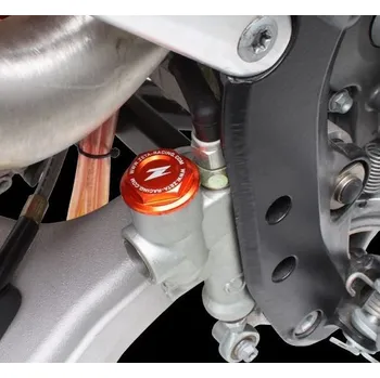 Víčko zadní brzdové pumpy ZETA Brake Reservoir Cover Rear KTM oranžový (Doplňky ZETA)