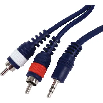 Audio kabel HQ redukční kabel JACK - 2xRCA 6m HQM-240/6