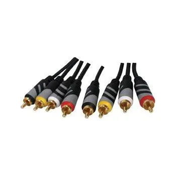 Audio kabel HQ propojovací kabel 4xRCA - 4xRCA 1.5m HQCA-A034/1.5