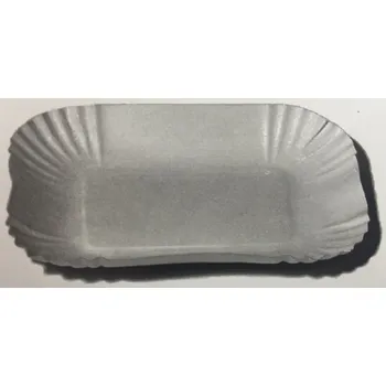 Jednorázové nádobí Papírová miska hranatá 13x17,5x3cm (cena za 250ks)