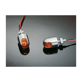 Osvětlení pro motocykl Svítící šroub kulatý, LED, 12V, 2ks barva: oranžová