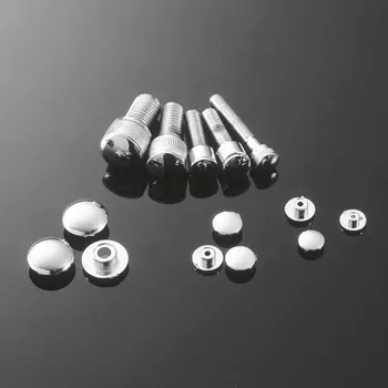 Šroub Čepička do imbusu, 10ks barva: chrom, závit: M8