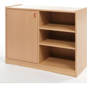 Komoda Skříňka kombinovaná jednodveřová se 4 vloženými policemi