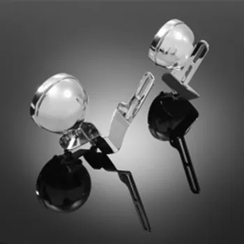 Osvětlení pro motocykl držák světel na plexištít DeLuxe barva: chrom